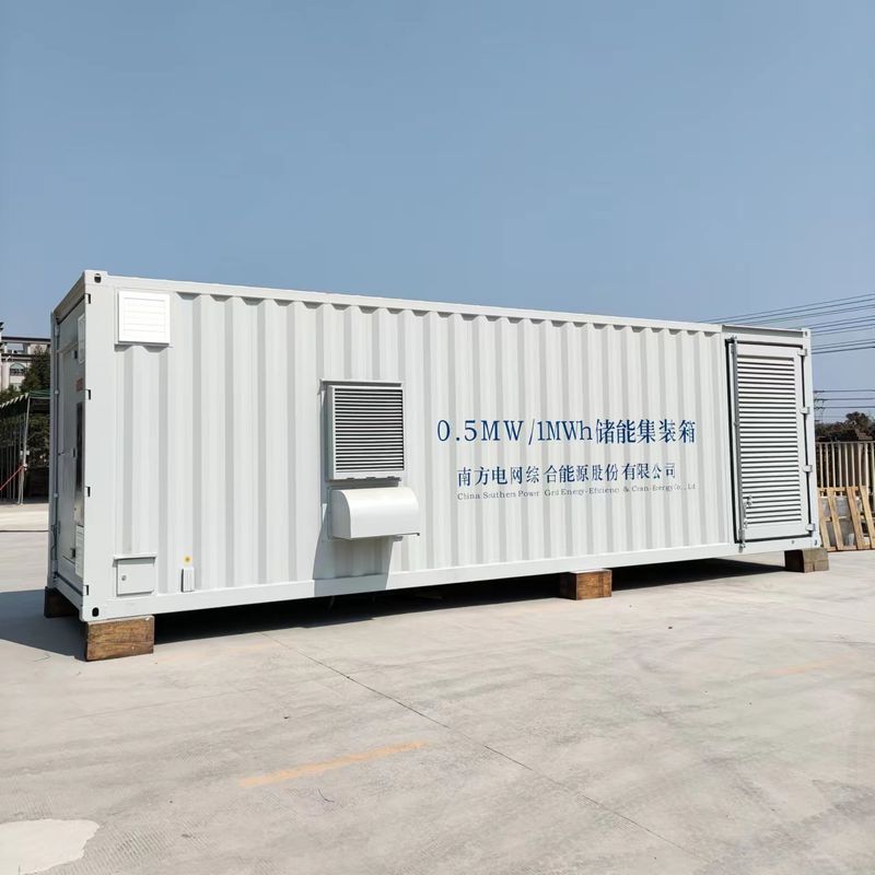 Sistema di stoccaggio di batterie al litio all'aperto 500KW 1mw Energia solare eolica inverter ibrido Centrale elettrica a microgrid per l'Industria