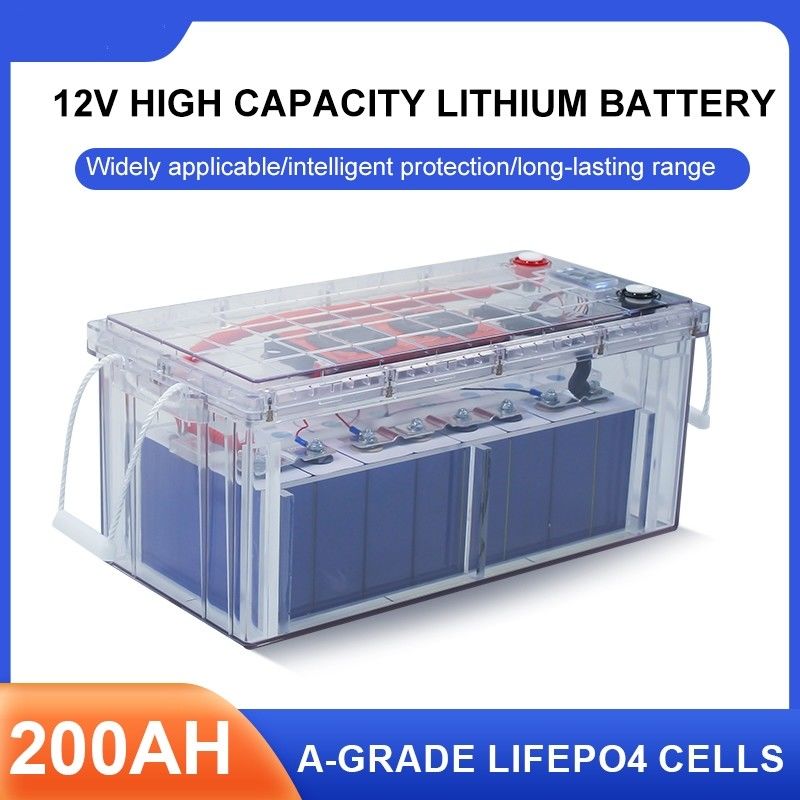 Vendita a caldo Batteria ricaricabile da 25,6V per carrelli da golf per camper Batteria LiFePO4 Akku 12V 24V 100Ah 200Ah Lithium Phosphate Batt