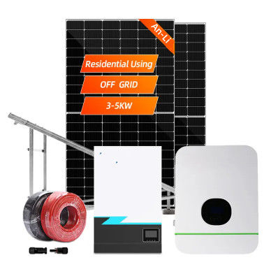 Sistemi di energia solare 3KW 5KW 10KW 20KW 30KW Sistema di pannelli solari ibridi per la casa