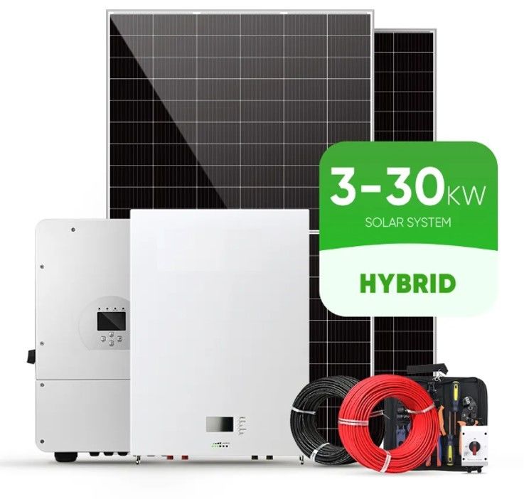 Sistemi di energia solare 3KW 5KW 10KW 20KW 30KW Sistema di pannelli solari ibridi per la casa