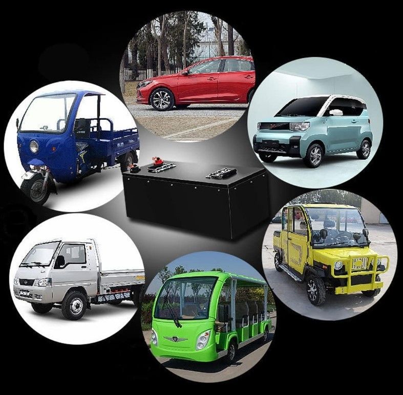 48V 100Ah LiFePO4 batteria al litio 3000+ ciclo profondo con potenza di riserva BMS per E triciclo auto elettrica