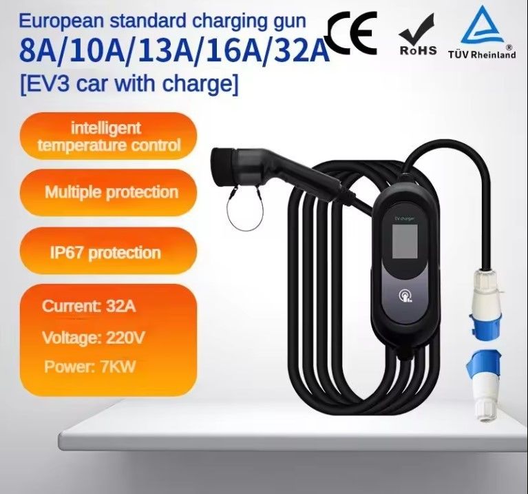 Smart Fast Weatherproof Outdoor Portable EV Car AC Charging Stack con batteria Stazioni di ricarica a parete Free Standi
