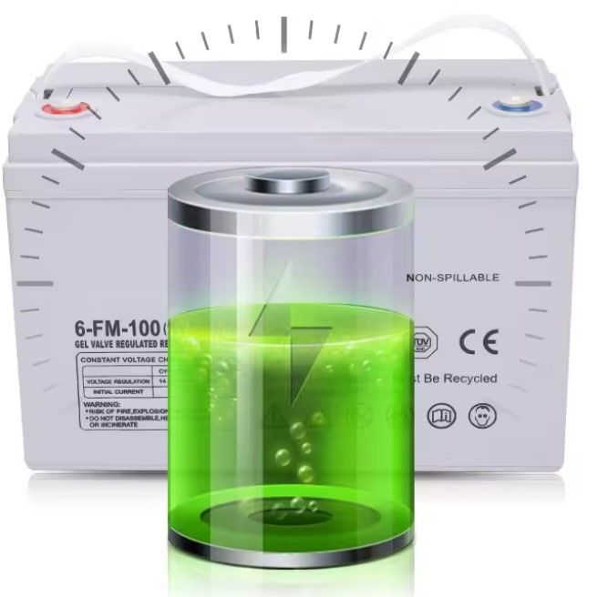 Valvola a ciclo profondo regolabile ricaricabile 65ah 75ah 85ah 100ah 150ah 200ah 12 Volt 12v Gel Batterie al piombo-acido sigillate solari